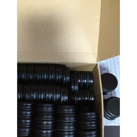 96 pc Empty Jars with Lids 2.5 inch black DIY Craft Container - Picture 7 of 7